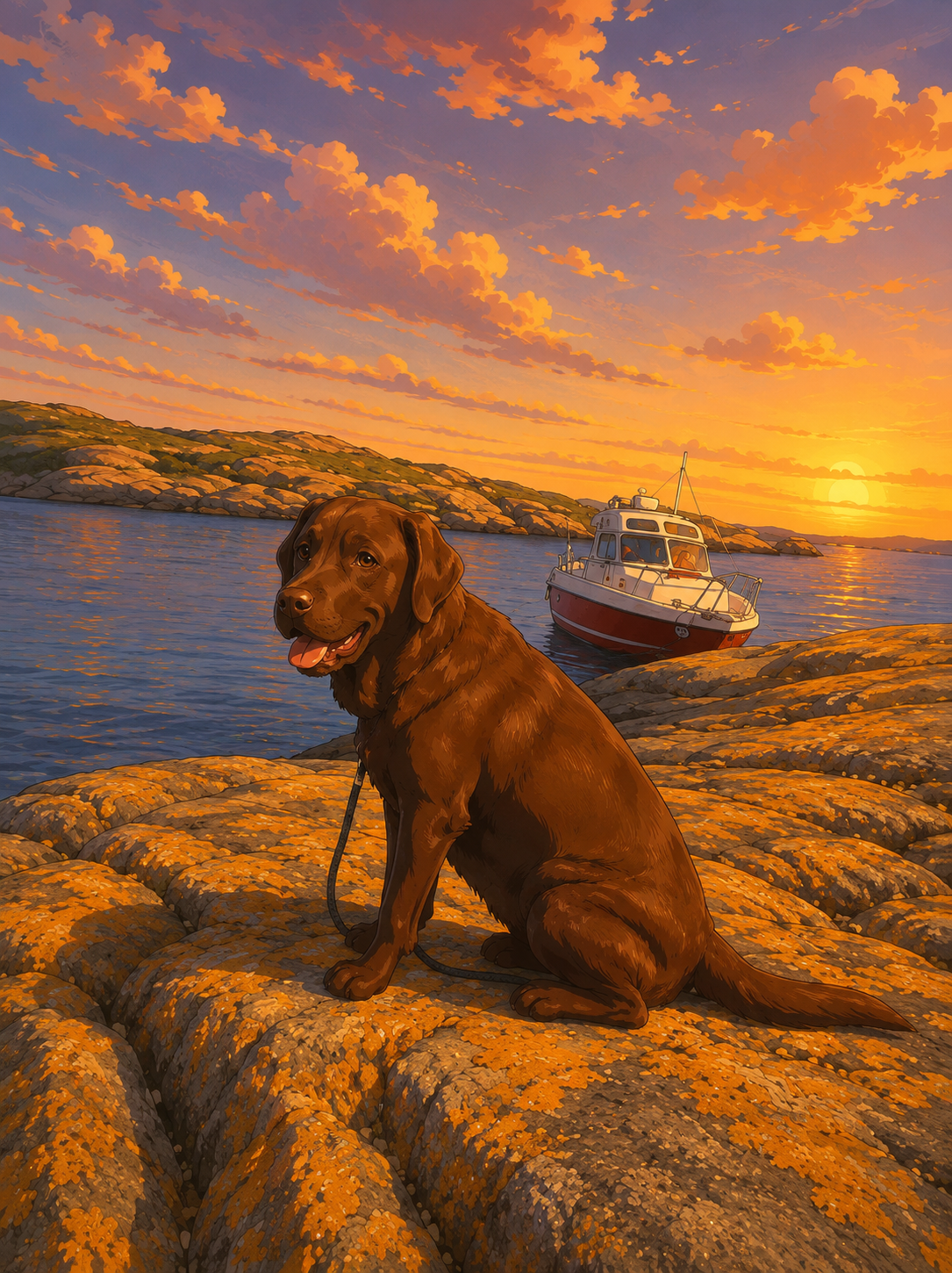 Kelly - en chokladbrun labrador
