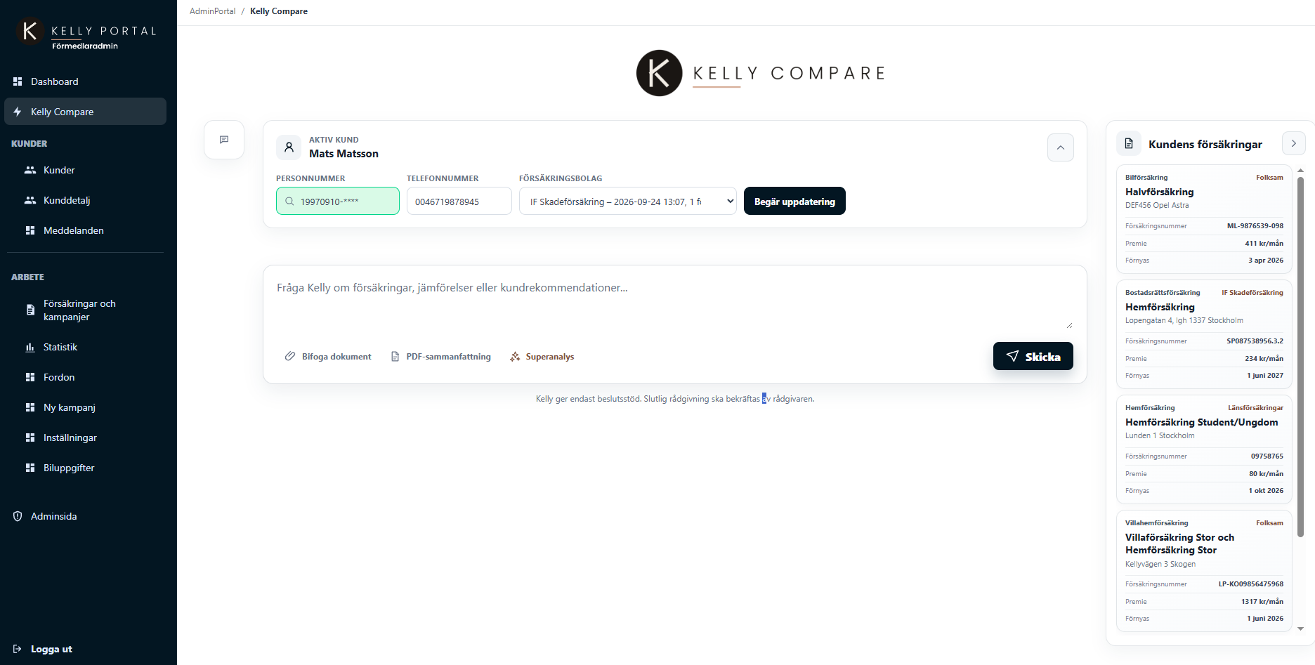 Kelly adminportal